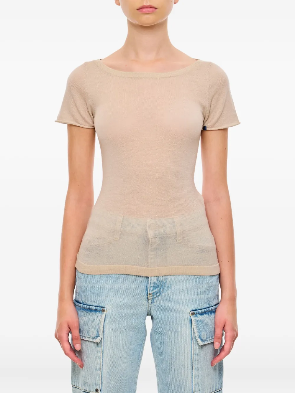 Extreme cashmere T-shirt Beige