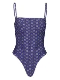 Matteau Malliot square-neck swimsuit - Blue