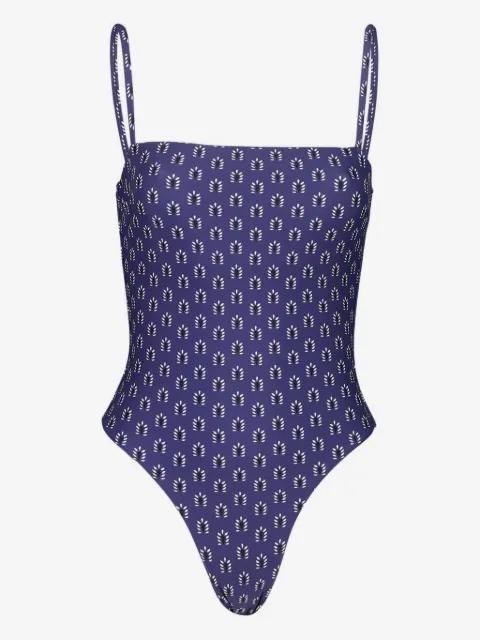 Matteau bañador Malliot con cuello cuadrado