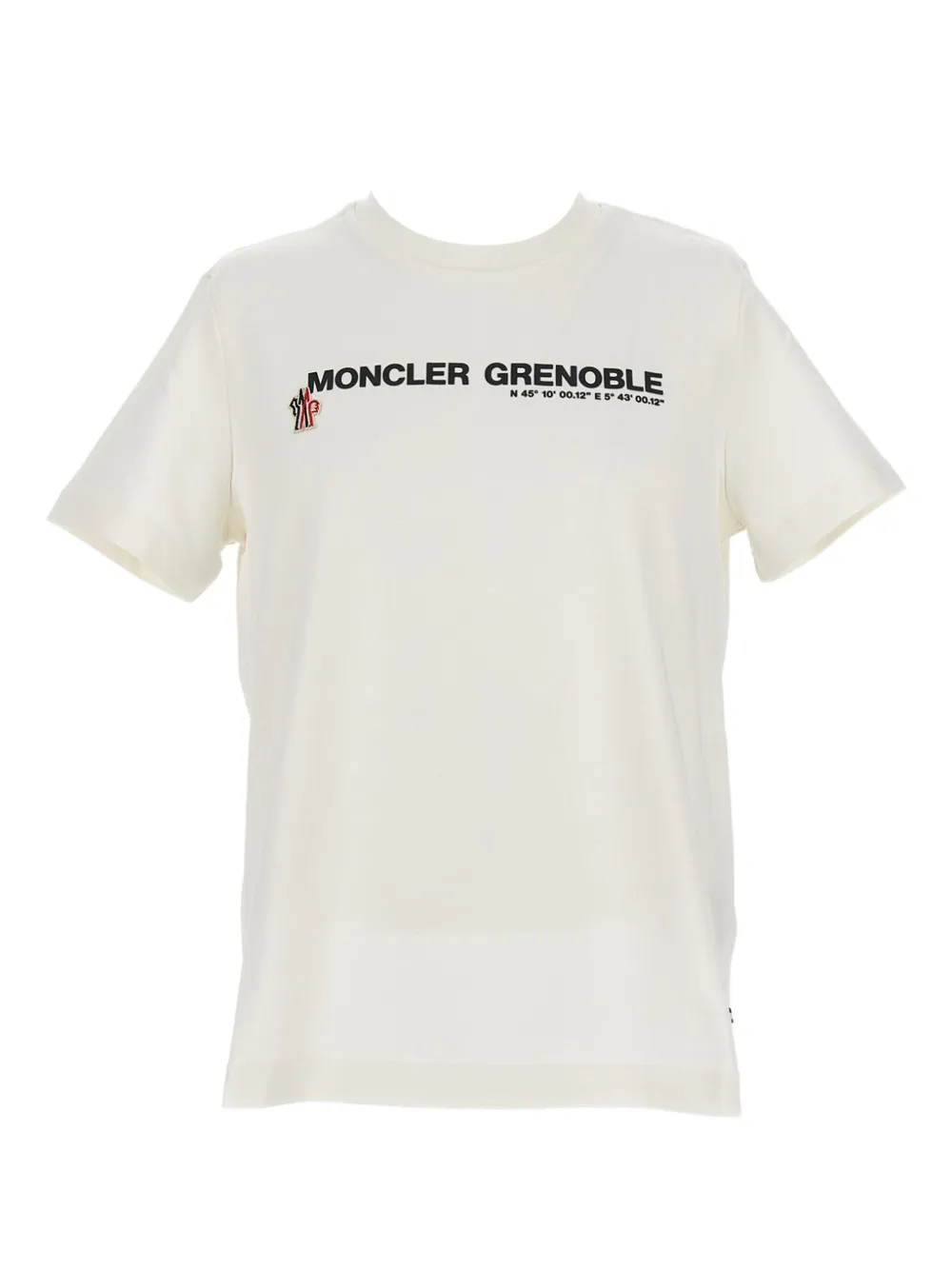 Moncler Grenoble logo-patch crew-neck T-shirt Wit
