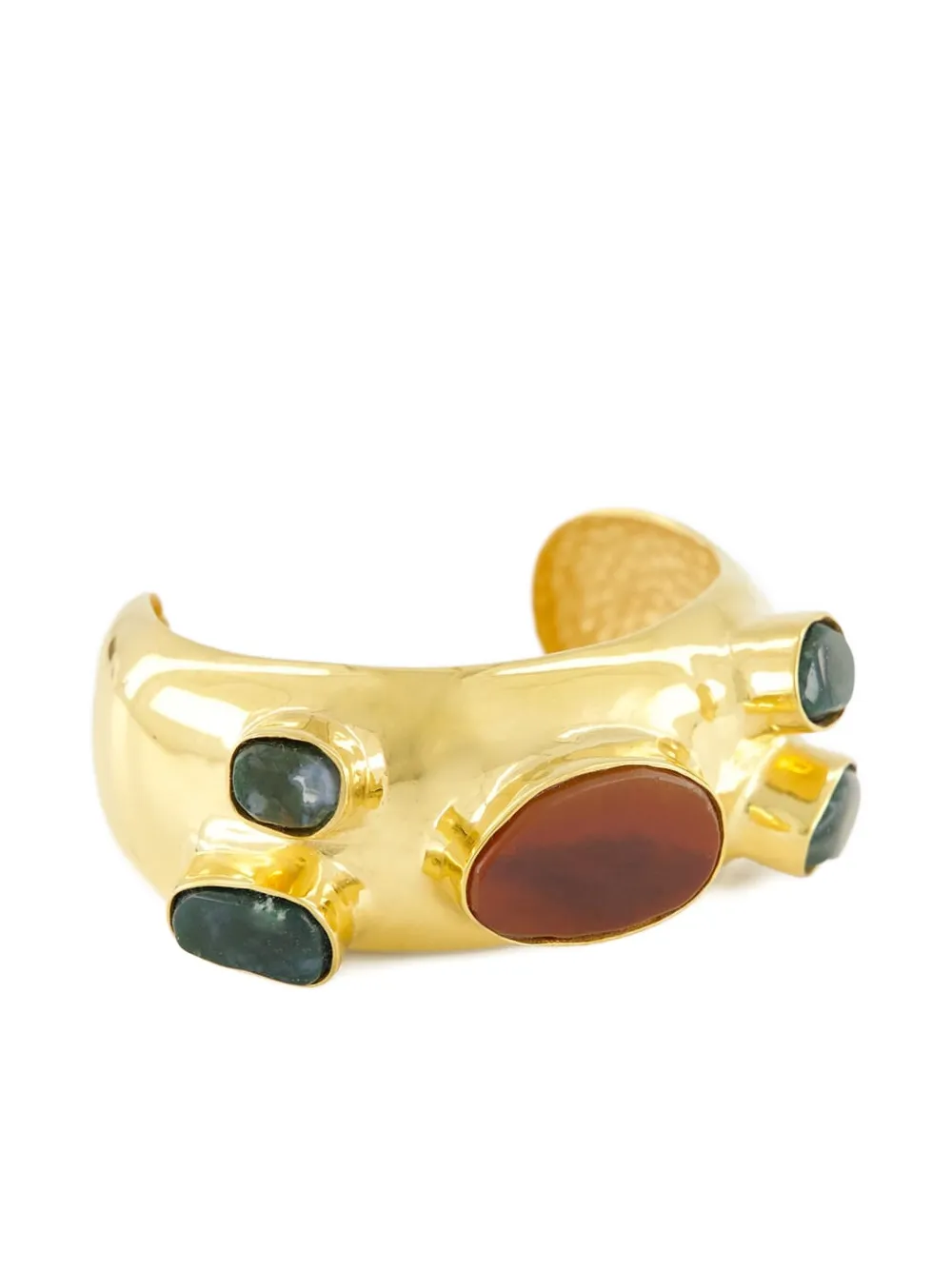 Gemstone-Embellished Cuff Bracelet