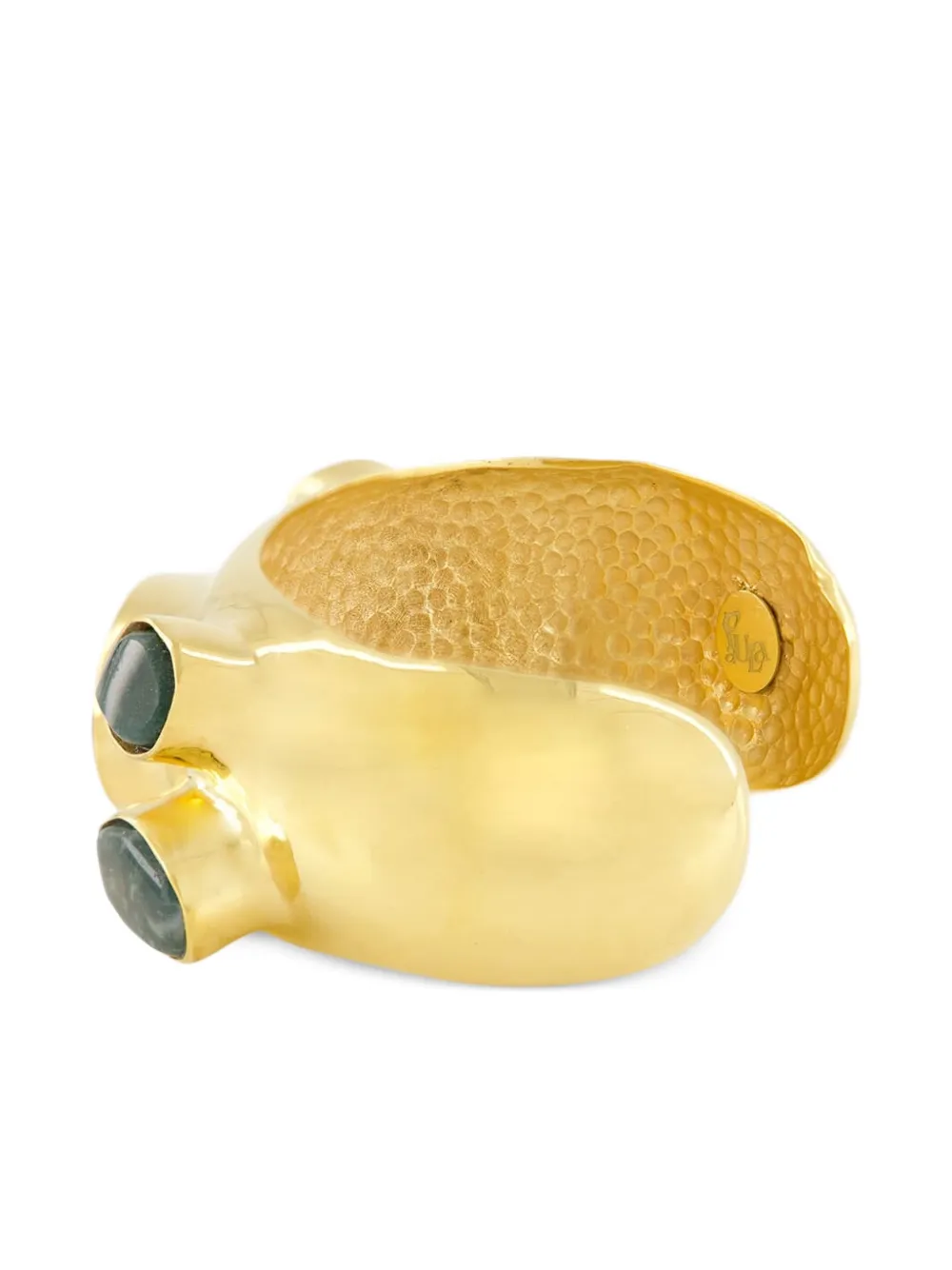 Gemstone-Embellished Cuff Bracelet