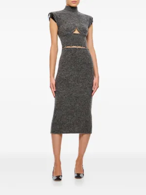 【SPORTMAX】Verdier ブラック ノースリーブ マキシ ドレス Sleeveless jersey dress, black | Sportmax