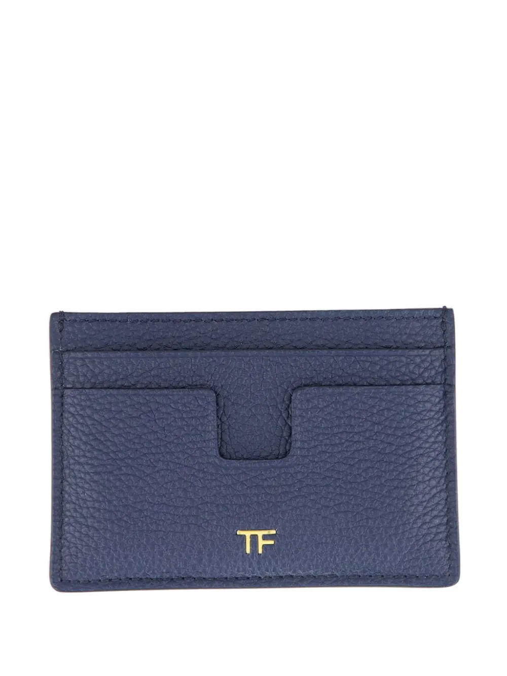 TOM FORD grained-leather wallet Blauw