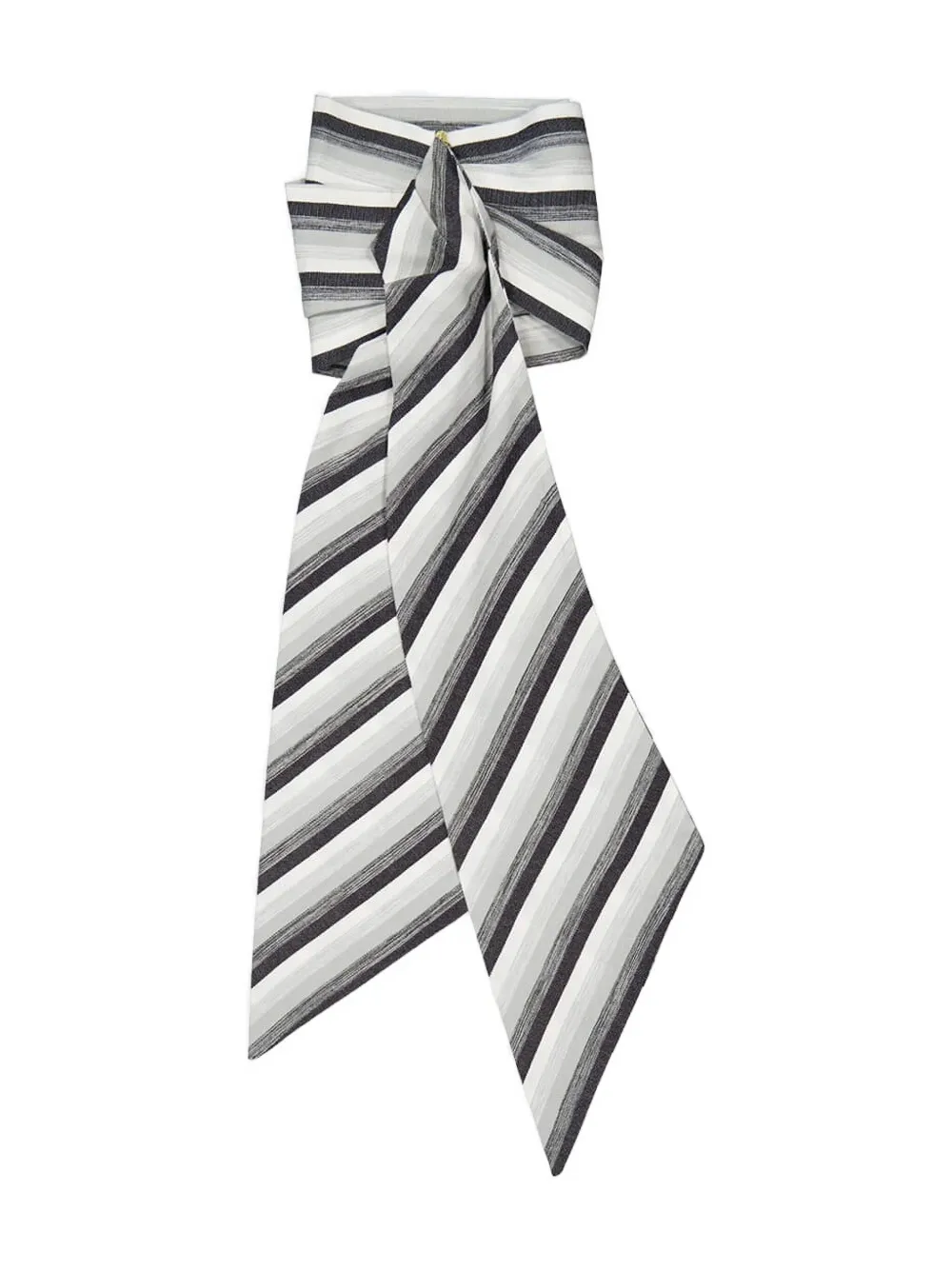 Marrakshi Life striped cotton-blend scarf | Black | Image 1