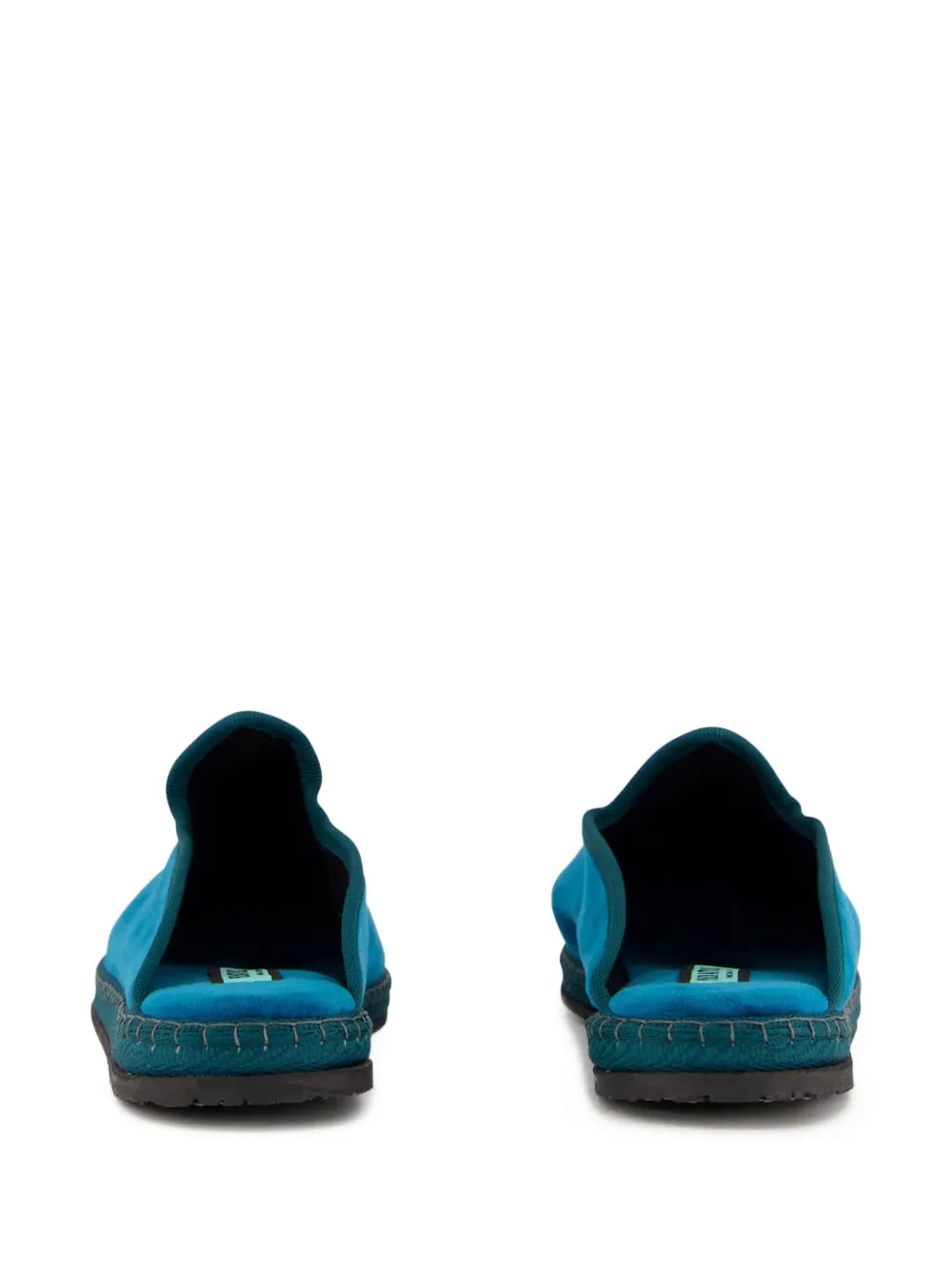 PIEDATERRE Fluwelen slippers Blauw