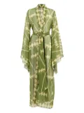 Johanna Ortiz geometric-print wrap maxi dress - Green