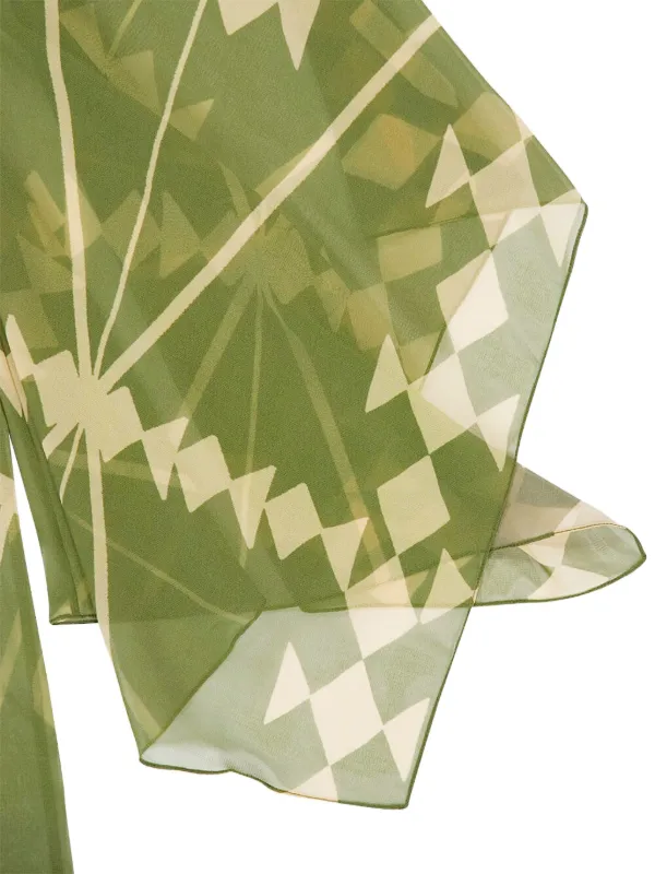 green geometric maxi dress Tuscan Hills Maxi Dress – Seahorse Lane main image 0