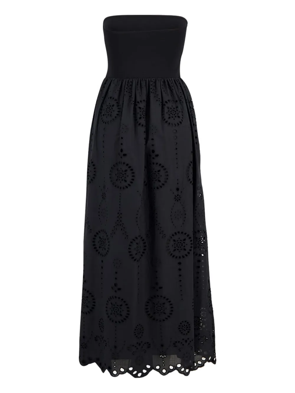 Matteau strapless broderie-anglaise maxi dress | Black | Image 1