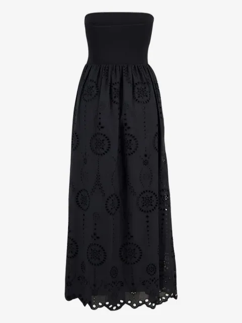 Matteau strapless broderie-anglaise maxi dress