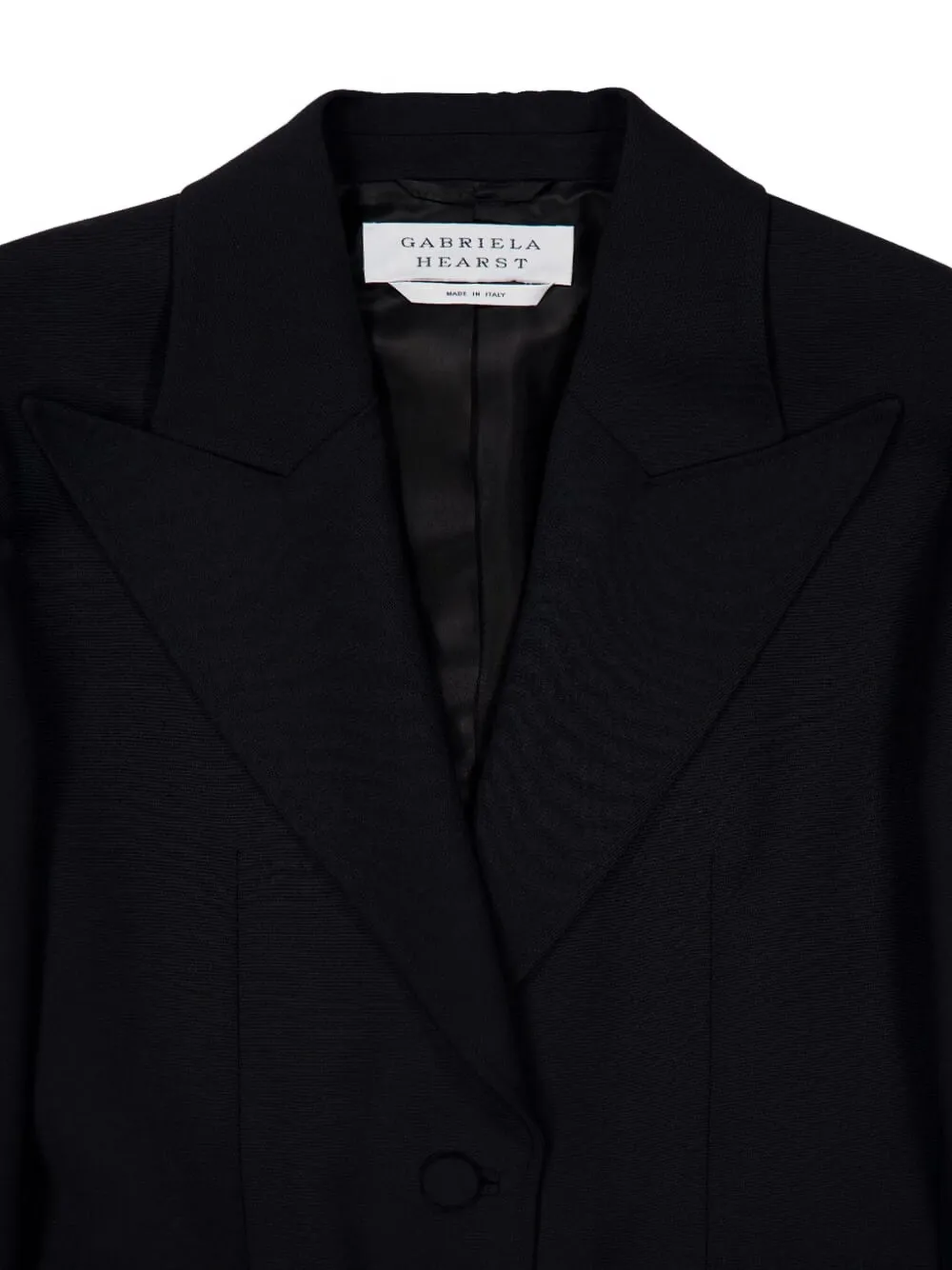 Gabriela Hearst single-button wool blazer Zwart