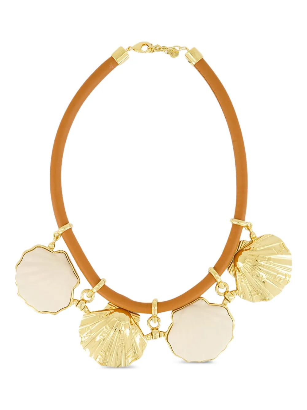 Forever Fendi leather-cord necklace