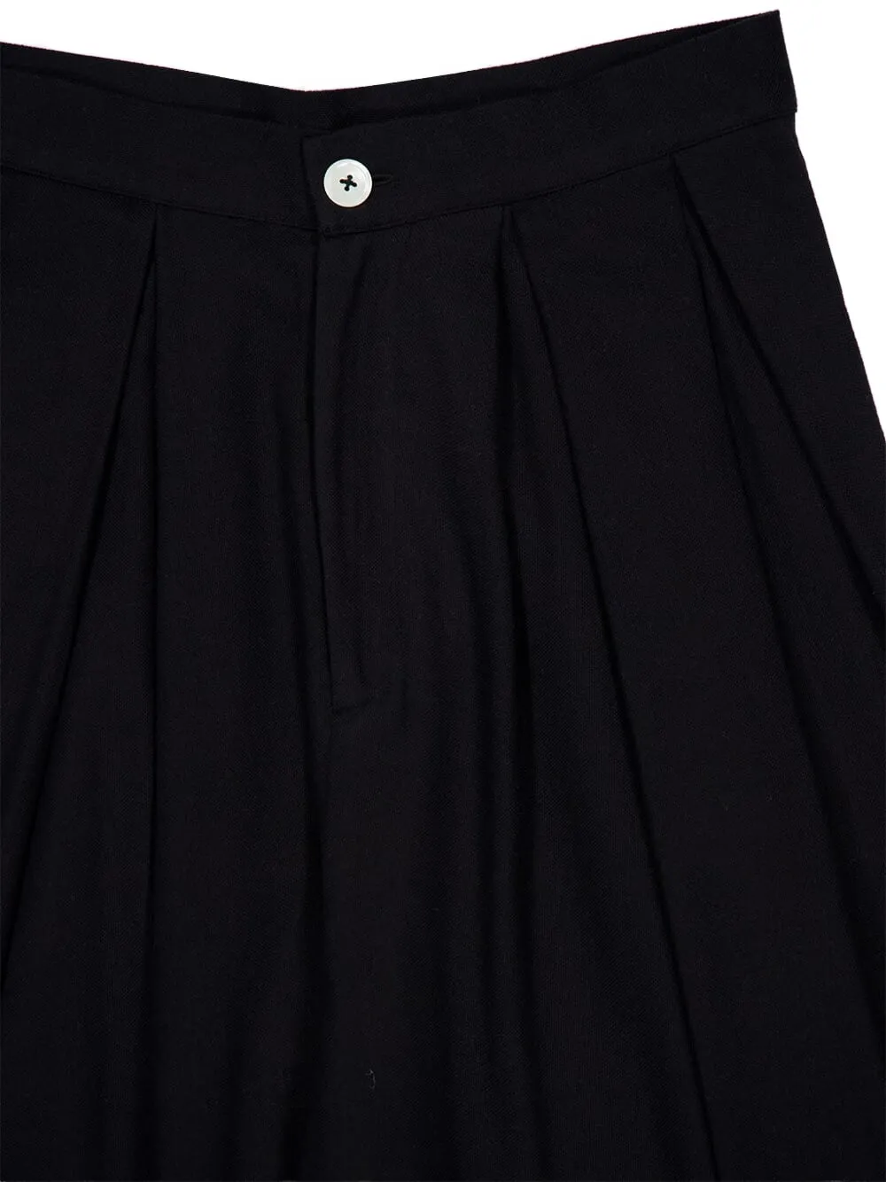Marrakshi Life Katoenen broek met geplooide voorkant Zwart
