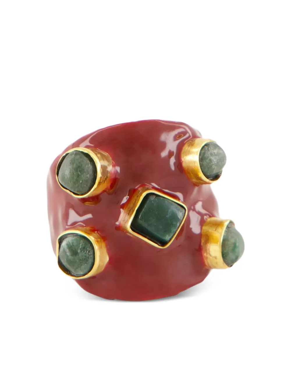 PAULA stone-embellished enamel ring | Image 2