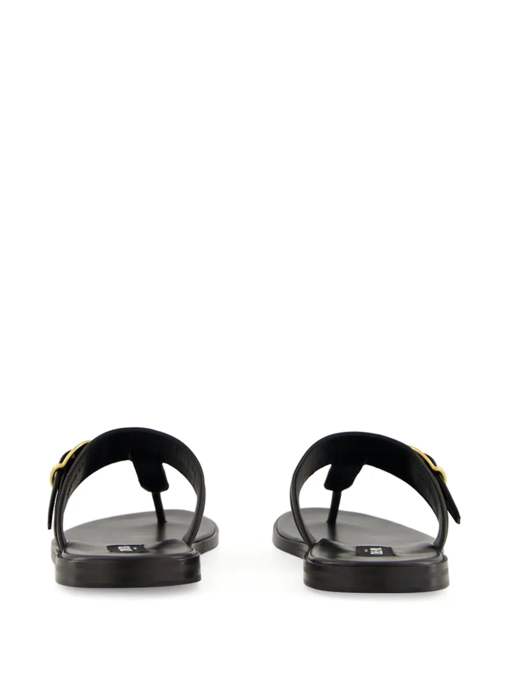 TOM FORD Brighton buckle leather sandals Black