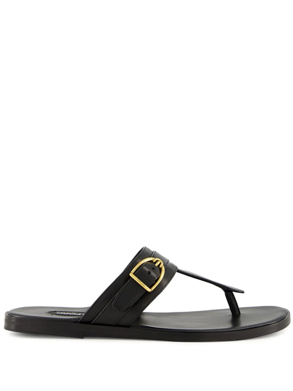 TOM FORD Brighton buckle leather sandals Black
