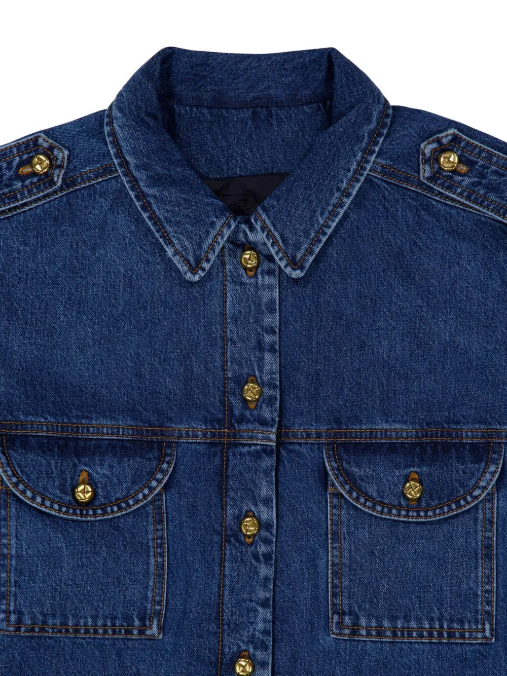  Blazé Milano Sahariana Denim Jacket - Blue 