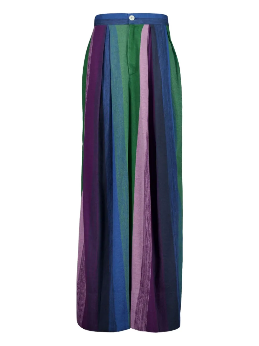 Marrakshi Life Pleated Stripe Trousers In Multi
