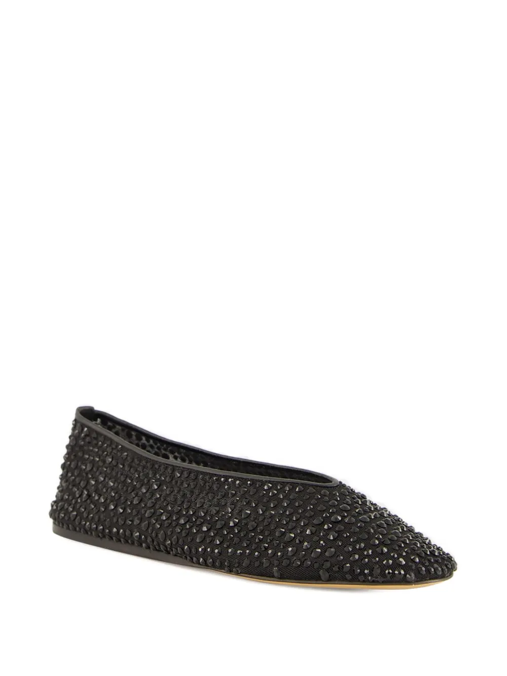 Le Monde Beryl Luna crystal-embellished ballet flats - Zwart