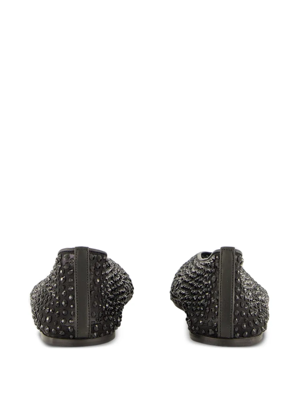 Le Monde Beryl Luna crystal-embellished ballet flats Zwart