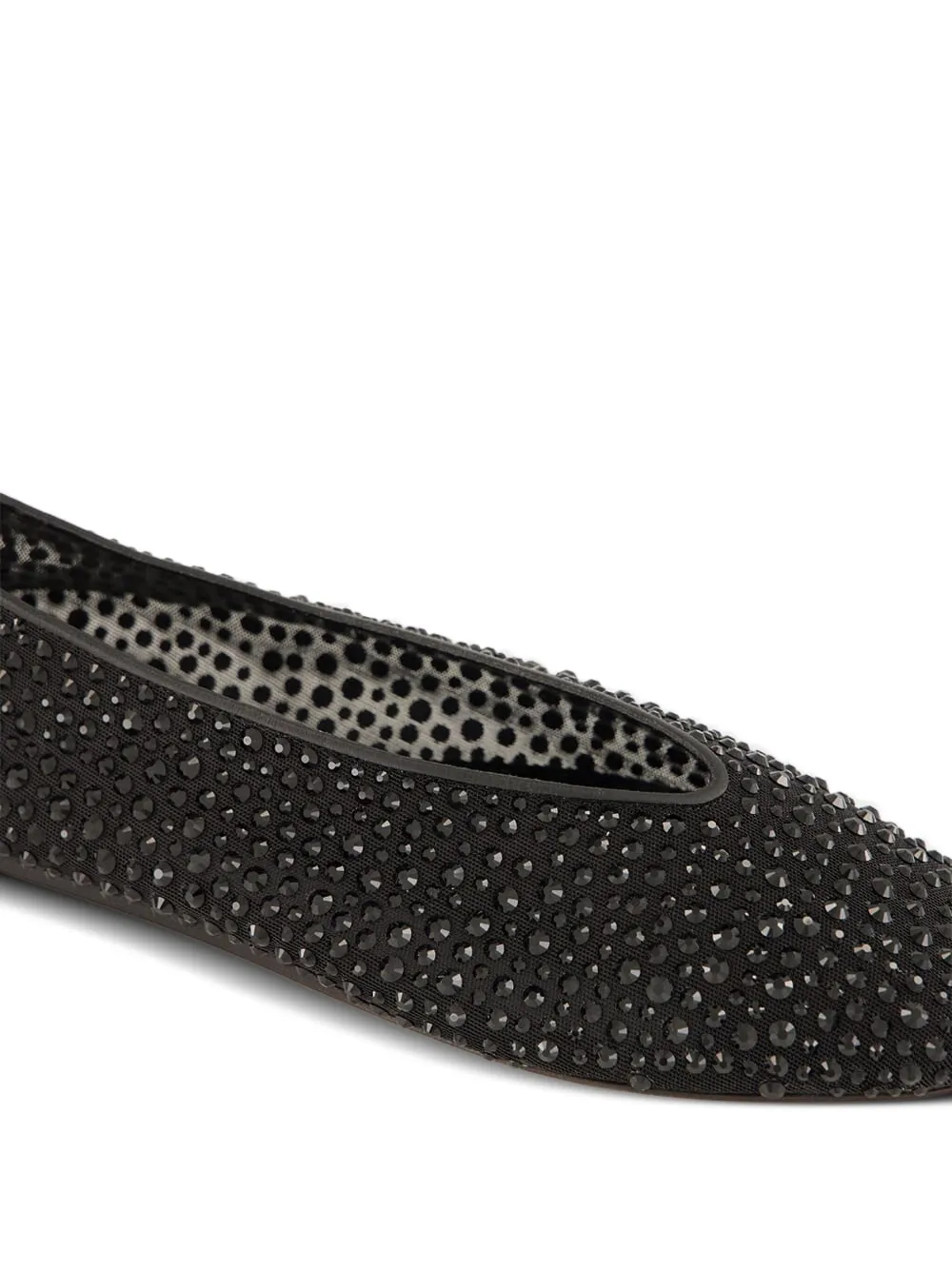 Le Monde Beryl Luna crystal-embellished ballet flats Zwart