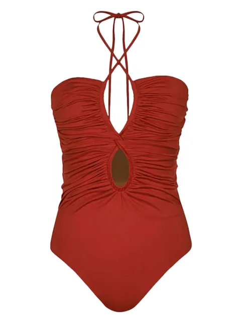 Johanna Ortiz halterneck keyhole swimsuit