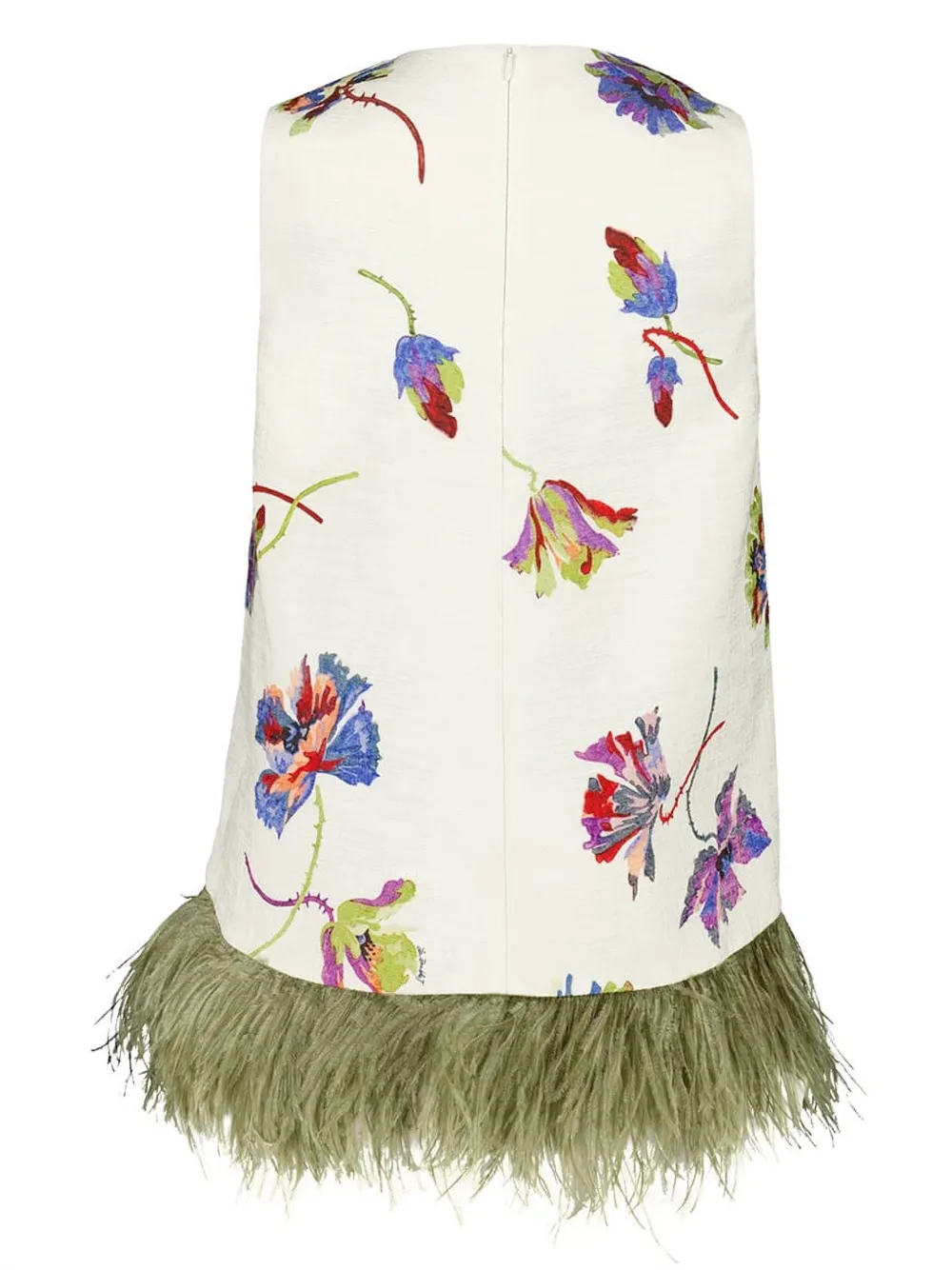 La DoubleJ Top met bloemenprint Wit