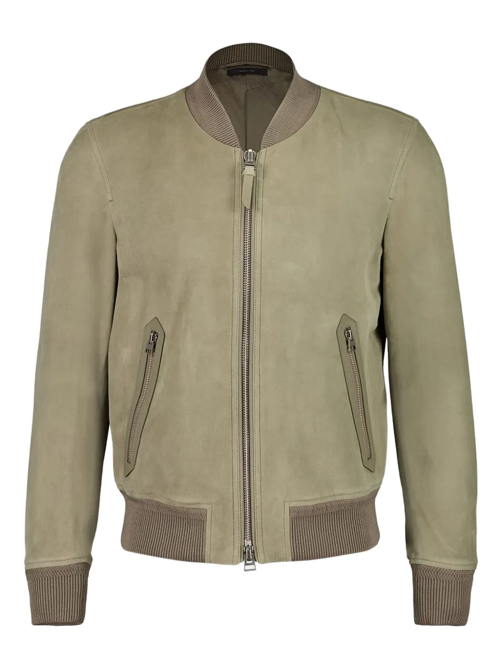 TOM FORD suede bomber jacket | Green | Image 1