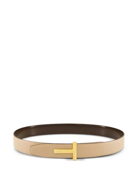 TOM FORD reversible T-buckle leather belt