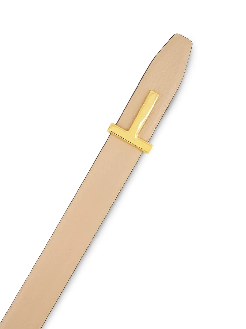 TOM FORD reversible T-buckle leather belt - Beige