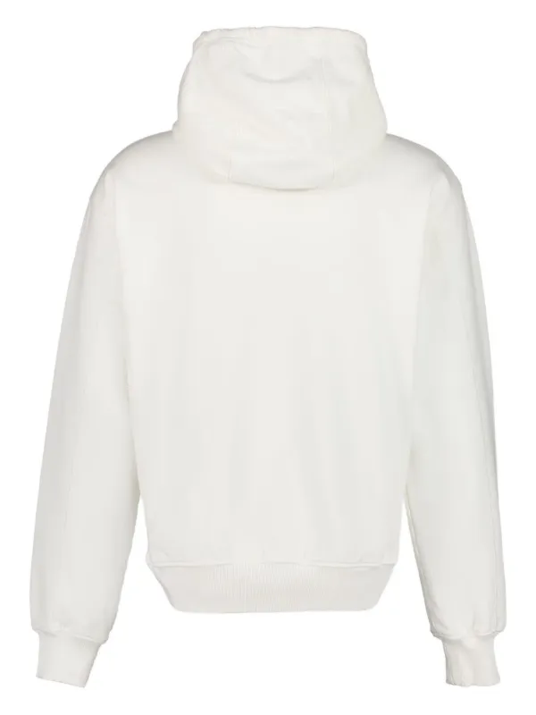 パーカー・フーディ Casablanca White cotton sweatshirt Casablanca organic-cotton Hoodie | White | FARFETCH