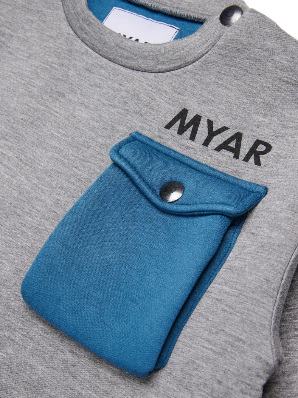 Myar Patch-pocket Sweatshirt In Gray