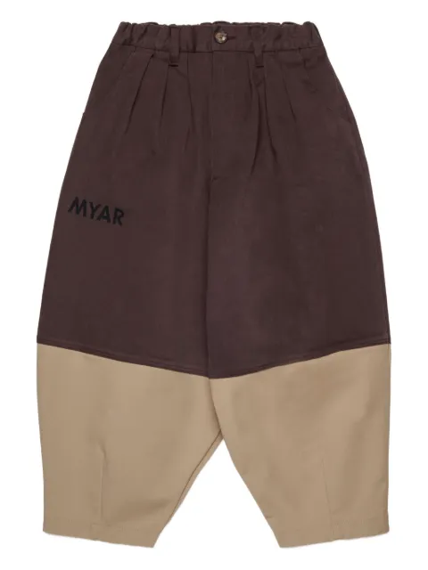 Myar pleated panel trousers
