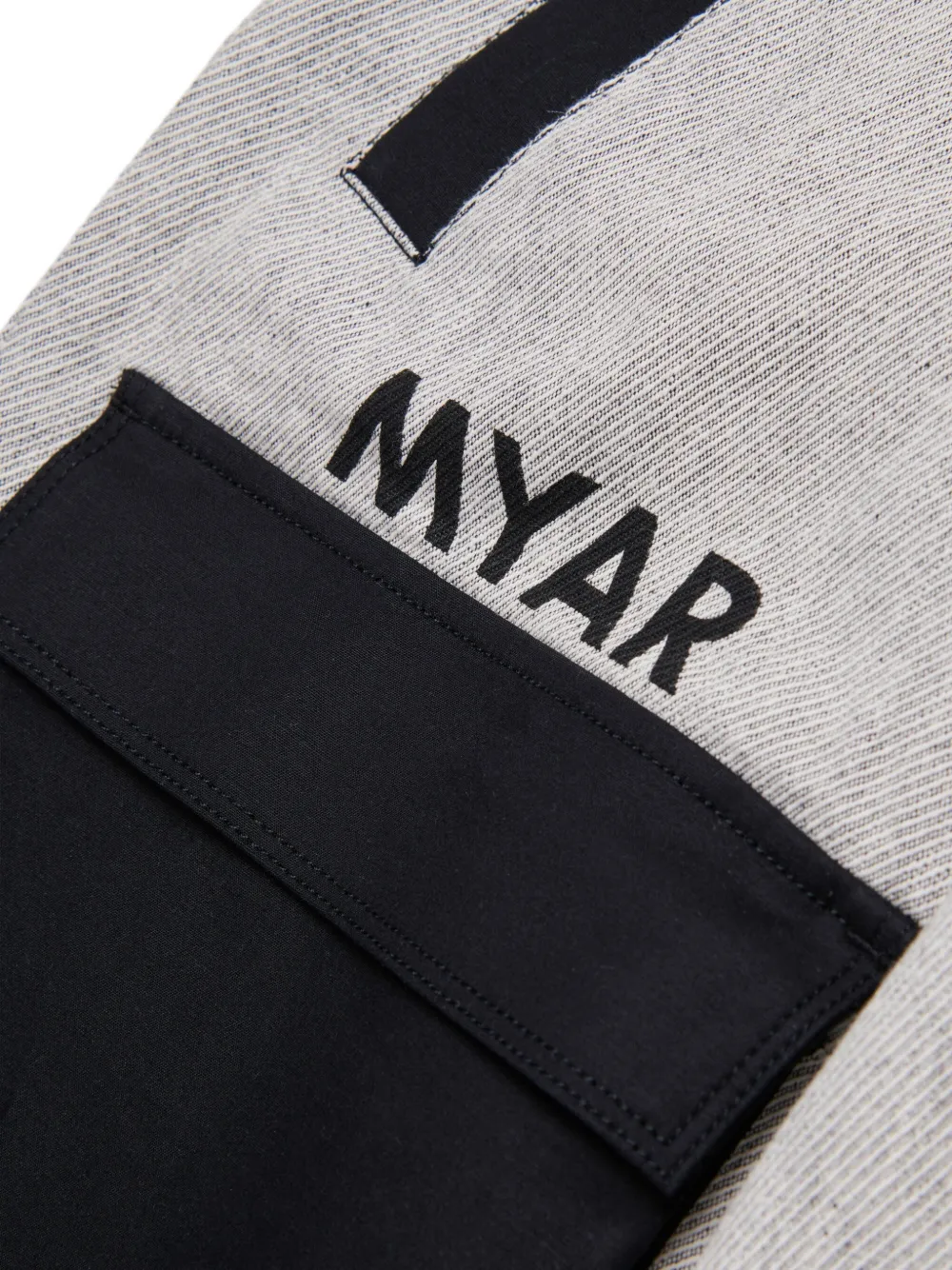 Myar Button-fastening Logo-print Jumpsuit In Gray