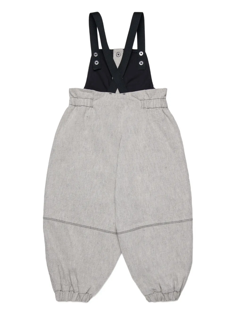 Myar Button-fastening Logo-print Jumpsuit In Gray