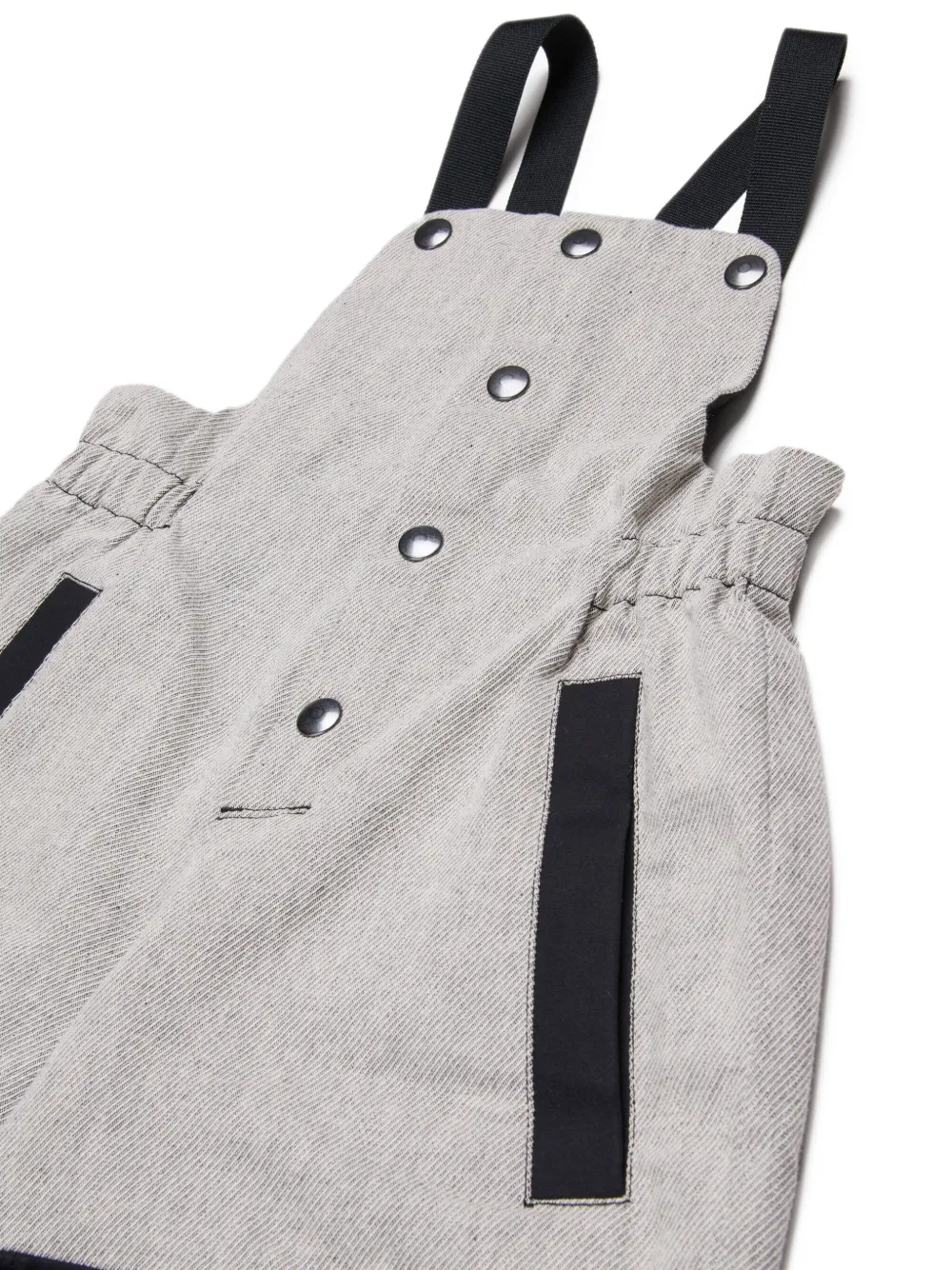 Myar Button-fastening Logo-print Jumpsuit In Gray