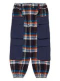 Myar checked panelled trousers - Blue