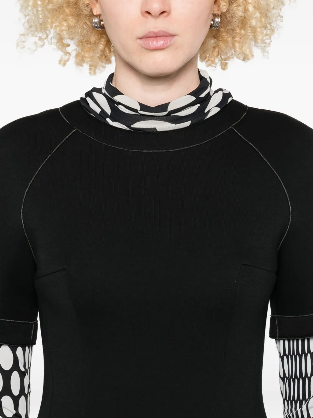 Marni Flared jurk Zwart