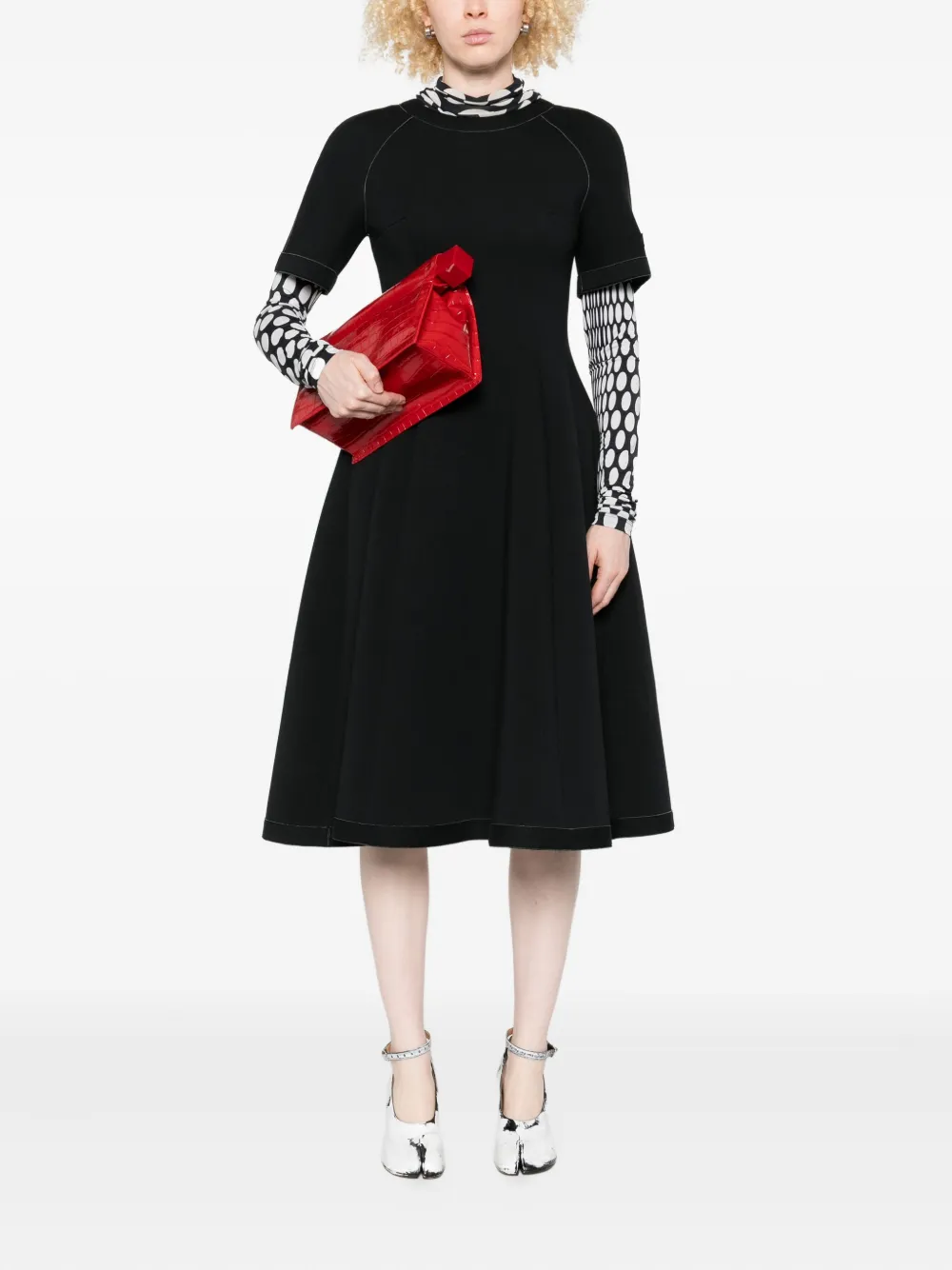 Marni Flared jurk - Zwart