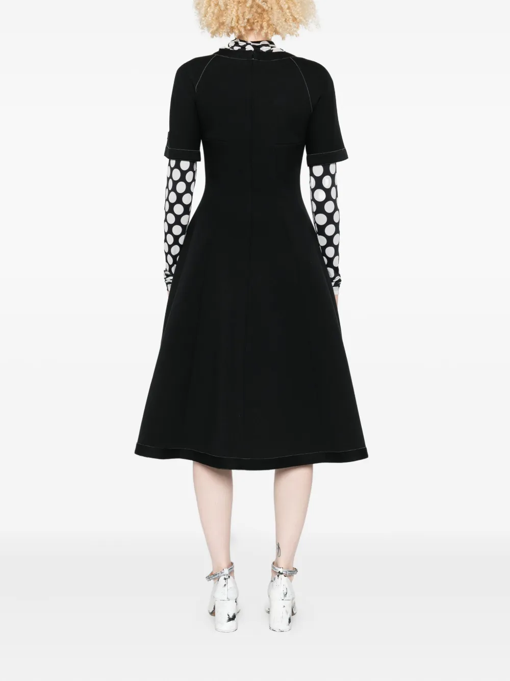 Marni Flared jurk Zwart