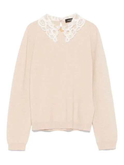 Fabiana Filippi lace-collar sweater