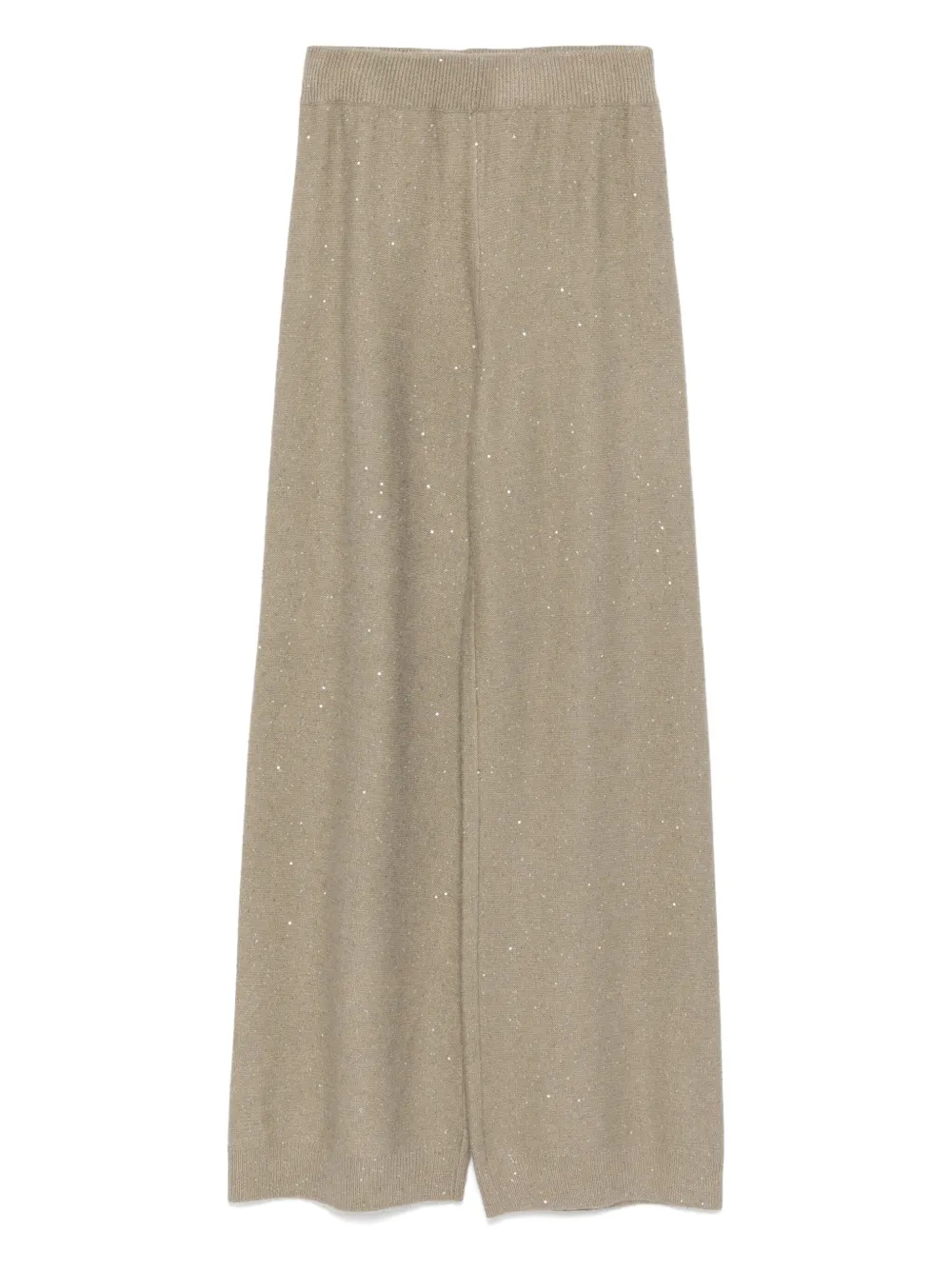 Fabiana Filippi Broek van wol-zijdeblend Beige