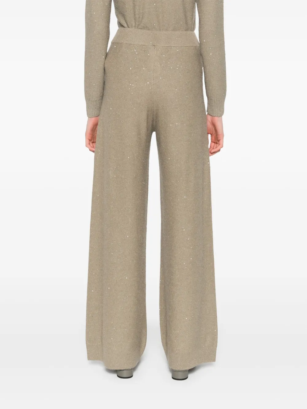 Fabiana Filippi Broek van wol-zijdeblend Beige