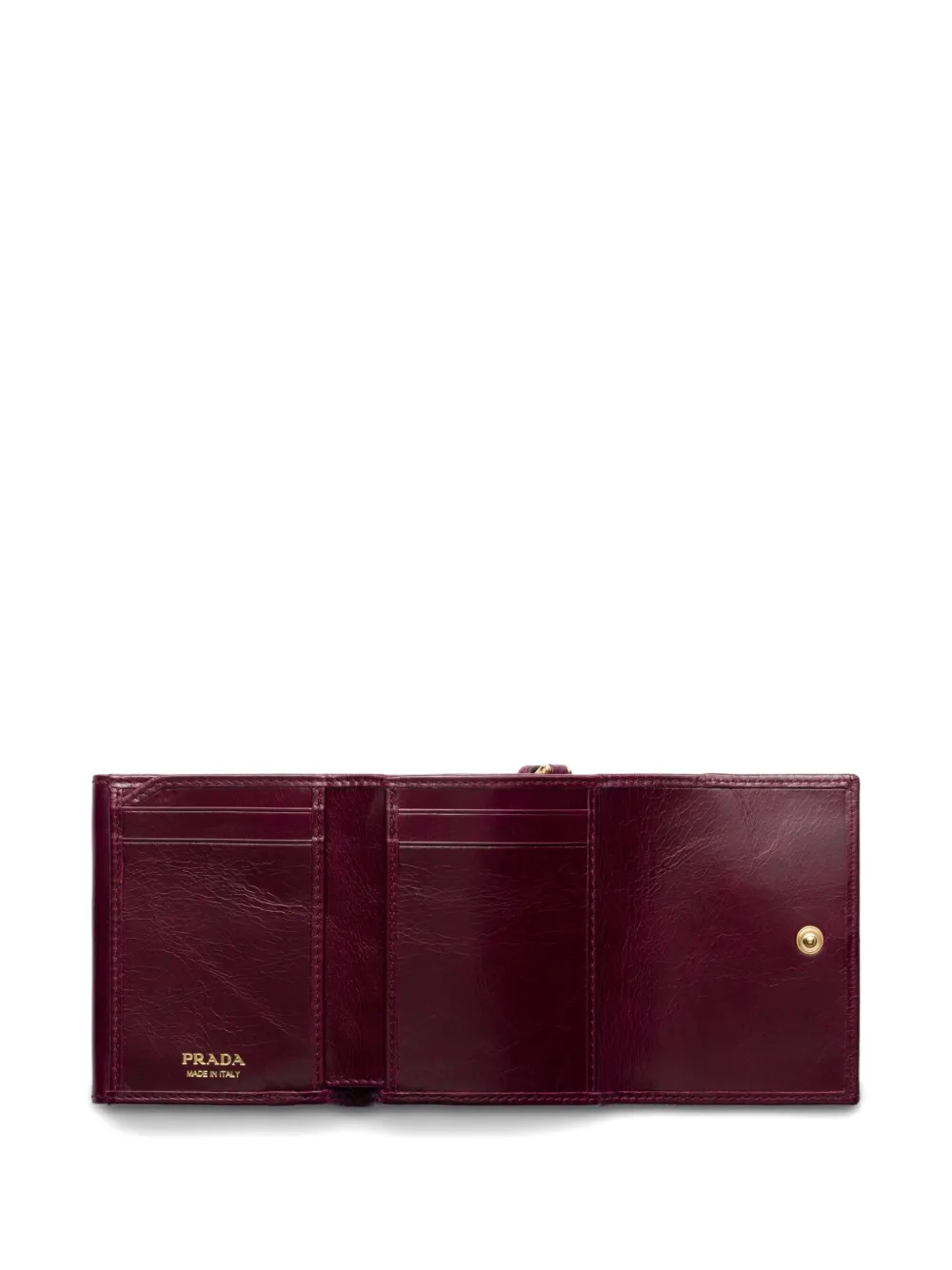 Prada Leren portemonnee Rood