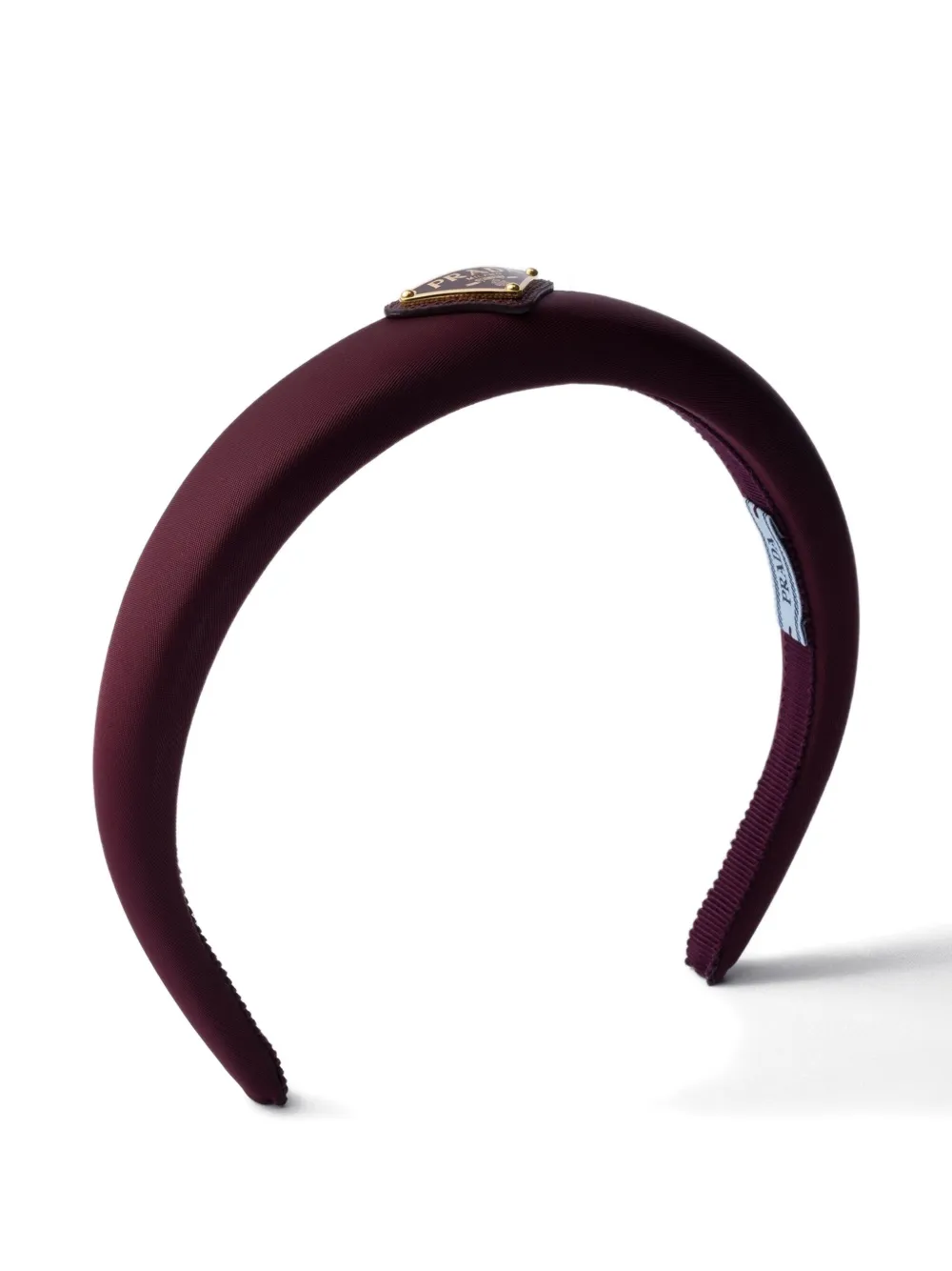 Prada Cerchietto con logo - Rosso