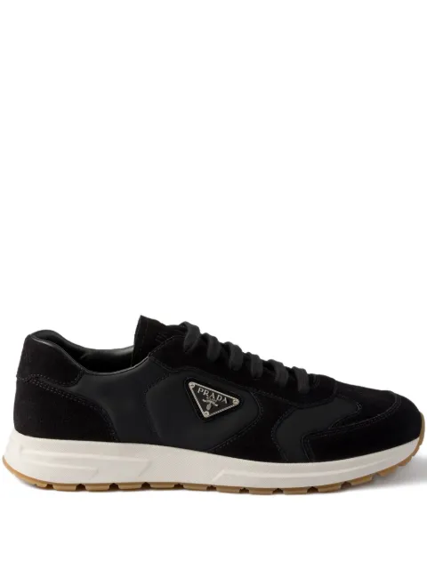 Prada triangle-logo panelled sneakers