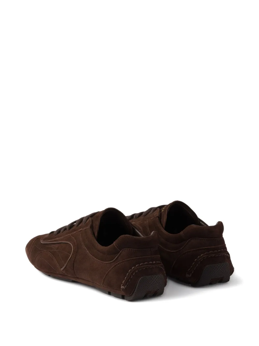 Prada Suède low-top sneakers Bruin