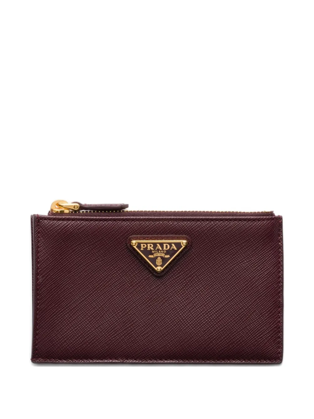 Prada Pasjeshouder van saffiano leer Rood