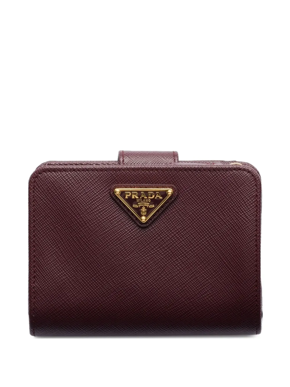 Prada Saffiano leren portemonnee Rood