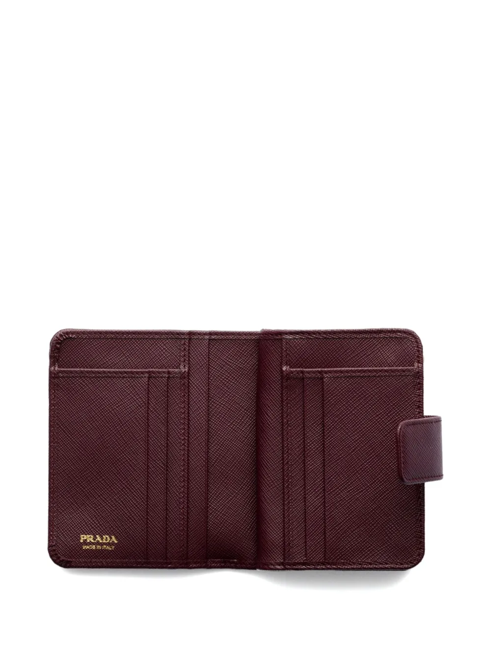 Prada Saffiano leren portemonnee Rood